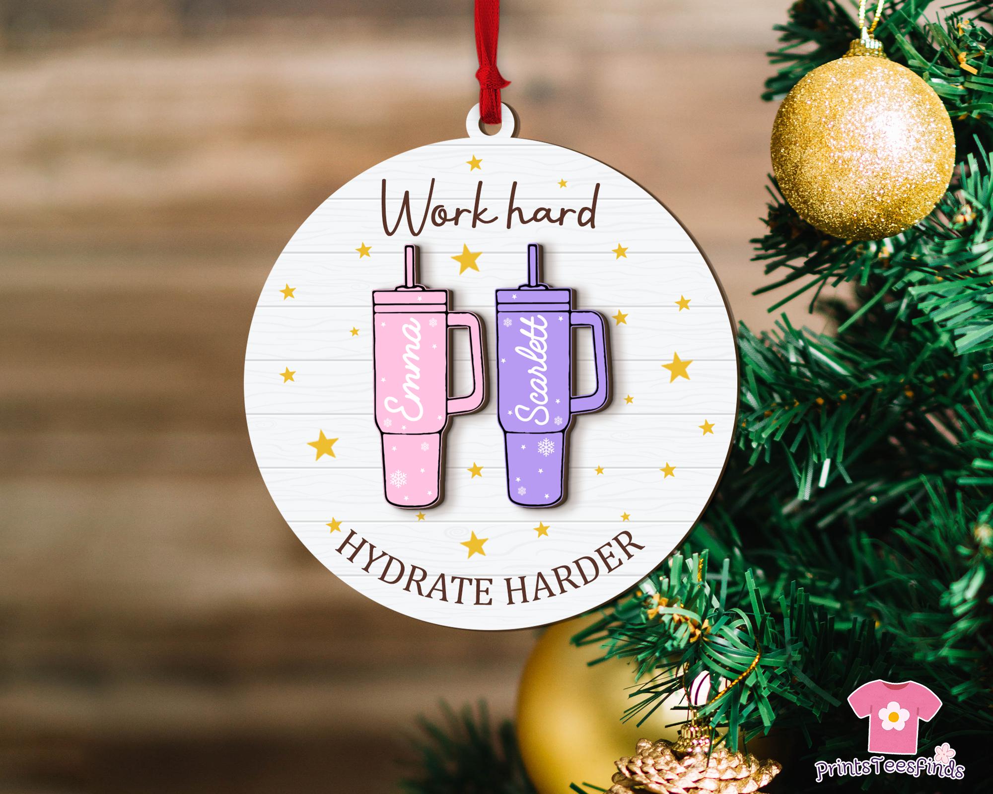 Funny Christmas Ornaments, Obsessive Cup Disorder Ornament, Tumbler Christmas Ornament, Unique Holiday Gift for Her, Cup Lover&#39;s Gift