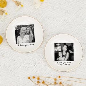 Custom Mom Photo Jewelry Dish, Thank You Grandma, Birthday Trinket Dish Gifts for Mom, Mom Gift From Daughter image 5