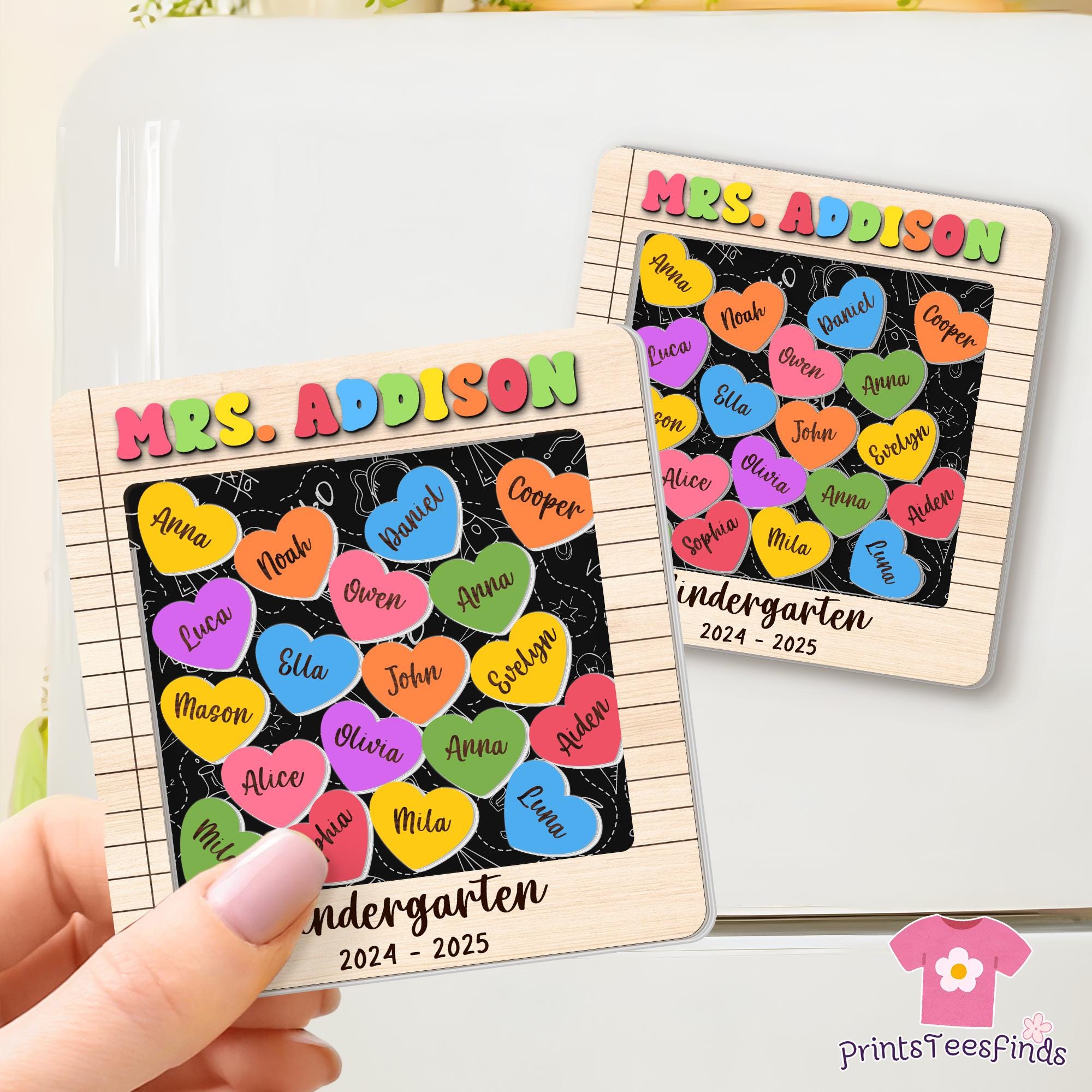 Student Magnets Personalized Teacher Magnets, Custom Teacher Name Magnet, Classroom ...