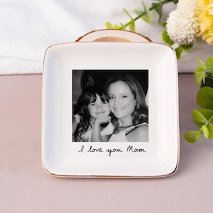 Custom Mom Photo Jewelry Dish, Thank You Grandma, Birthday Trinket Dish Gifts for Mom, Mom Gift From Daughter image 10