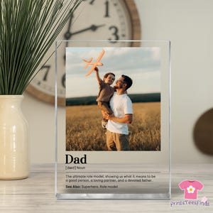Custom Picture Frame, Acrylic Photo Block, Custom Photo Gift, Dad Acrylic Block, Dad Photo Gift, Father's Day Gift, Gift for Dad image 5