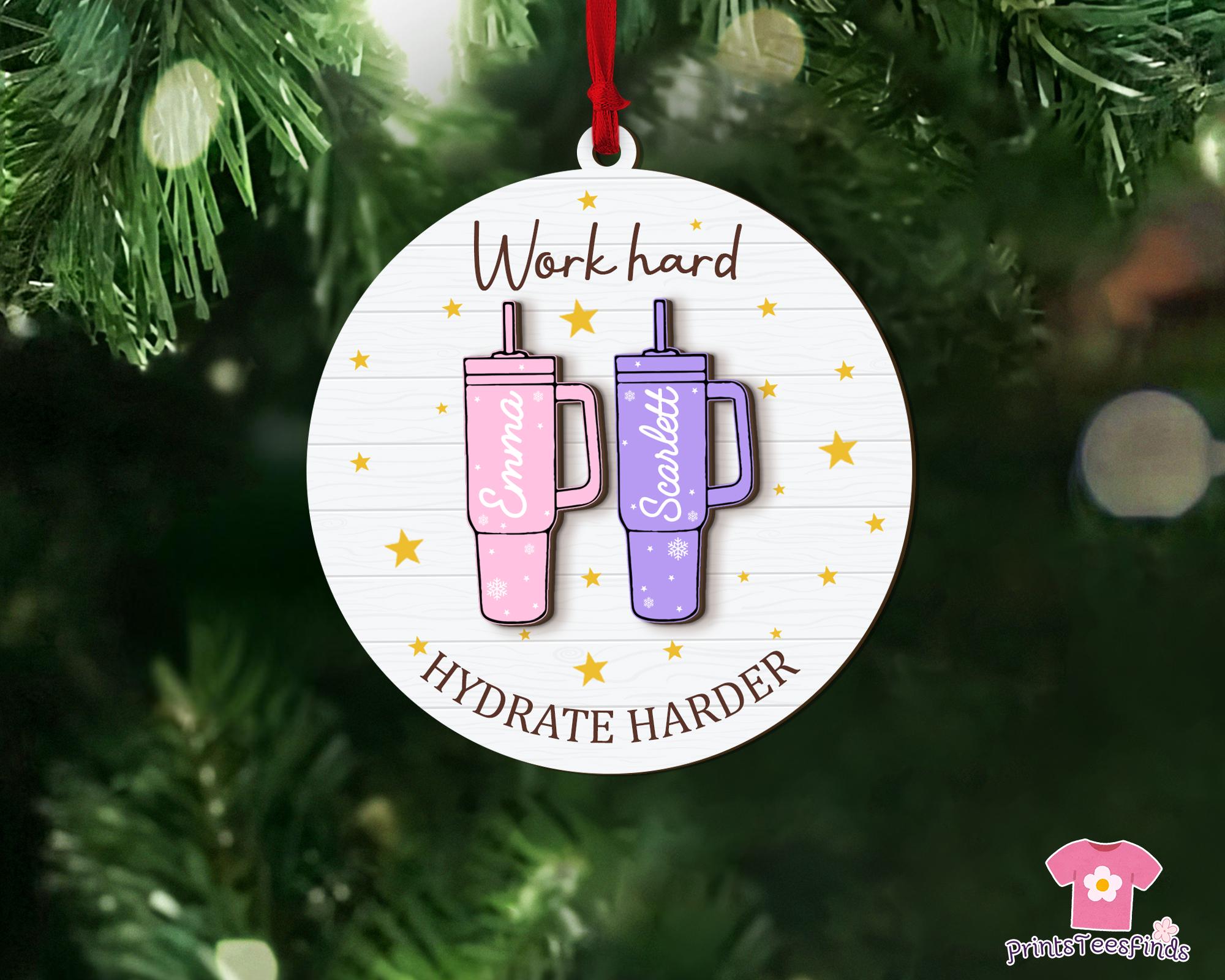 Funny Christmas Ornaments, Obsessive Cup Disorder Ornament, Tumbler Christmas Ornament, Unique Holiday Gift for Her, Cup Lover&#39;s Gift