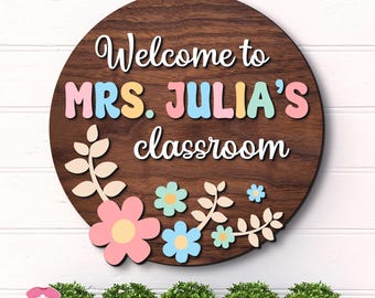Teacher Door Sign, Teacher Door Hanger, Classroom Decor, Classroom Door Sign, Teacher Appreciation Gifts, Teacher Sign, Gift For Teacher