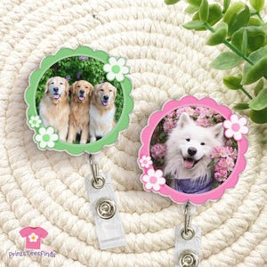 Custom Dog Badge Reel, Pet Badge Reel, Custom Dog Face Cat Face, Pet Cat Dog Photo, Doctor ID NP Badge, Nurse Badge Reel