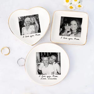 Custom Mom Photo Jewelry Dish, Thank You Grandma, Birthday Trinket Dish Gifts for Mom, Mom Gift From Daughter image 6