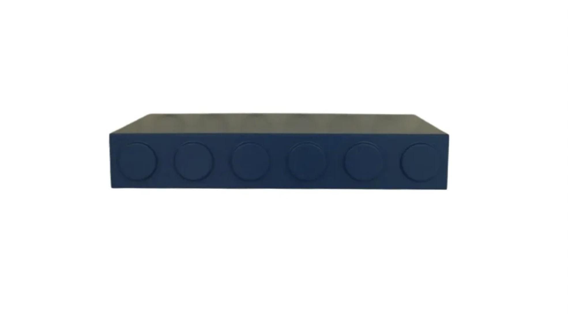 Four Keeps LEGO® Floating Display Shelf, "6 Dot", (2.75" x 16.5" with 10" depth)