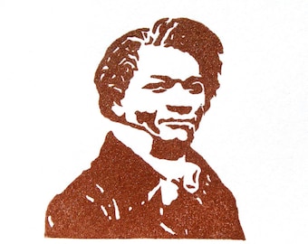 Frederick Douglass Rubber Stamp - Hand Carved