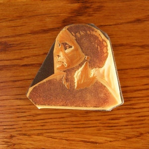Susan B. Anthony Stamp Hand Carved Rubber Stamp image 4