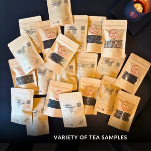 Échantillons de Thé en Vrac | Choisissez votre thé : Vert, Noir, Oolong, Blanc, Matcha, Infusion | Pour Coffrets Cadeaux et Dégustation