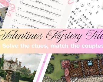 Valentines Date Night- Printable Mystery File
