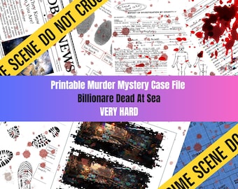 Printable Murder Mystery – The Murder Of Marcus Vale | Print & Play Detective Party Game