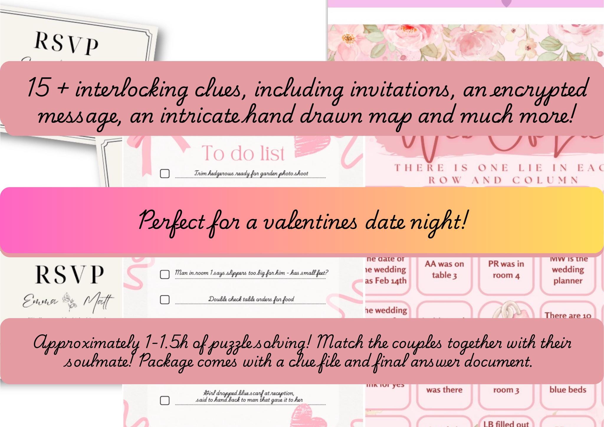 Valentines Date Night- Printable Mystery File - Etsy