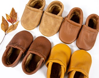 Sahara, Sienna, Chestnut, Honey LOAFERS Leather Shoes Baby and Toddler