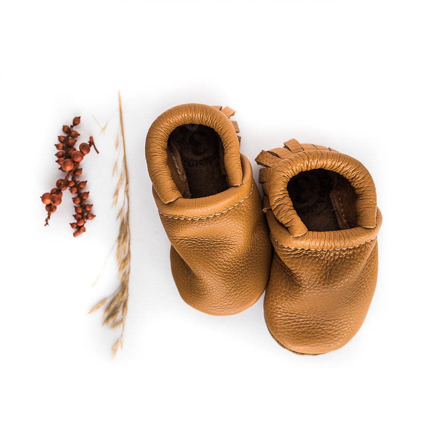 BirdRock Baby Mocassini senza frange - Scarpe in vera pelle per neonati