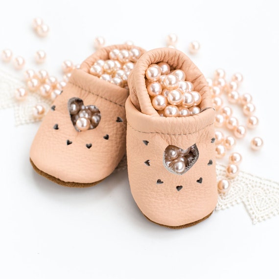 Peach HEART JANES Shoes Baby and Toddler Made in USA High