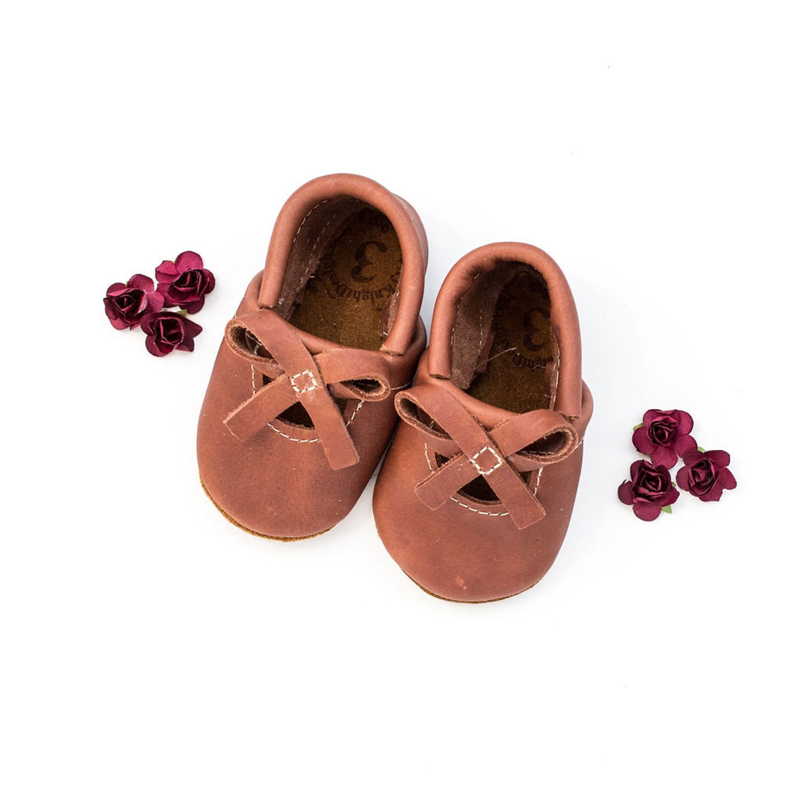 cedar ballet bow flats soft soled leather shoes baby and toddler //free shipping in usa// starry knight design