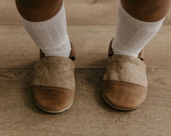 Caramel/Latte Two Tone Loafer Baby and Toddler Shoes