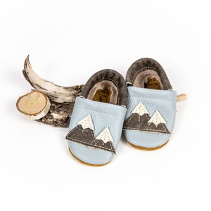Chaussures en cuir Powder Mountains pour bébés et tout-petits