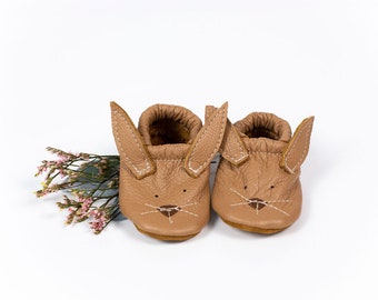 Oat Bunnies // bestioles mignonnes chaussures en cuir bébé et tout-petit lapin
