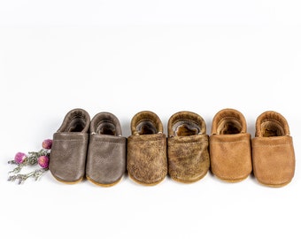 Sahara, Mojave, Dovetail LOAFERS Leather Shoes Baby and Toddler // Made in USA High-Quality Leather Moccasins Shoes