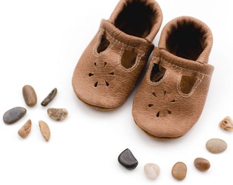 Weathered Wood T-Strap Shoes Baby and Toddler