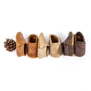 Saddle, Latte, Sable MOCCS Shoes Baby and Toddler