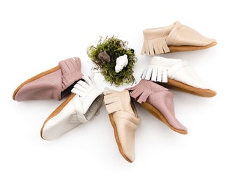 Spring Leather Moccs Shoes Baby and Toddler