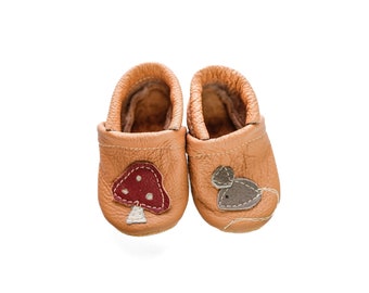 Mushroom & Mouse Leather Shoes Moccs Baby and Toddler