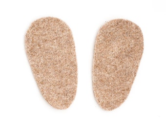 ADD//Natural Wool Insert//Removable wool insole for Any size