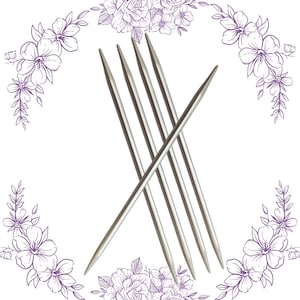 6" HiyaHiya Steel Double Point Needles