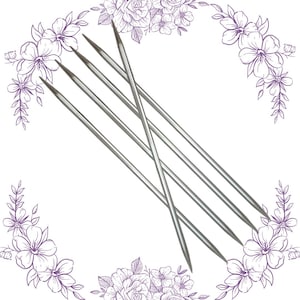 6" Sharp Double Point Needles