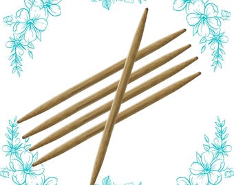 5" Bamboo Double Point Needles