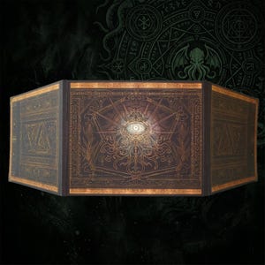 DM Screen Cthulhu – Pohnpei Lexicon | Embossed Screen for COC & Horror TRPG