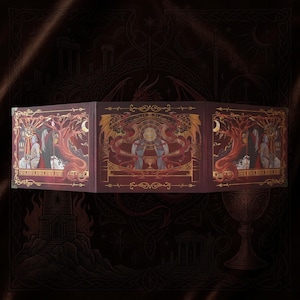 Magnetic DND DM Screen – Triumph of Cadmus | Embossed Game Master Screen for Tabletop RPG