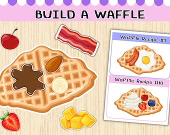 Build a Waffle Game: Pretend Play Set for Kids (PDF Pattern)