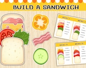 Build a Sandwich Game: Pretend Play Learning Activity (PDF)