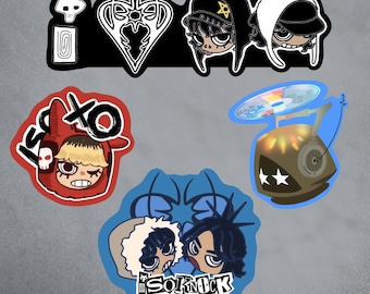 Pegatinas de vinilo IS0KN0CK - Kn0ck 2 - is0x0 - paquete de pegatinas rave