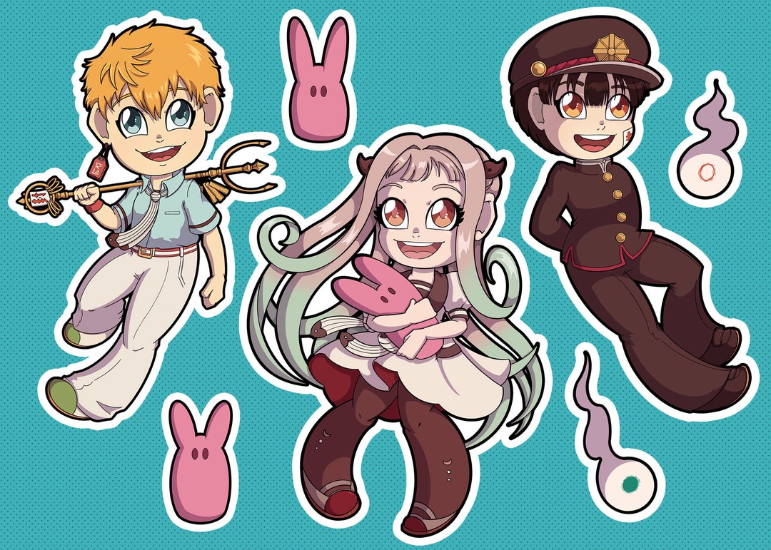 Chibi Hanakokun Yashiro Kou Sticker Sheet Etsy