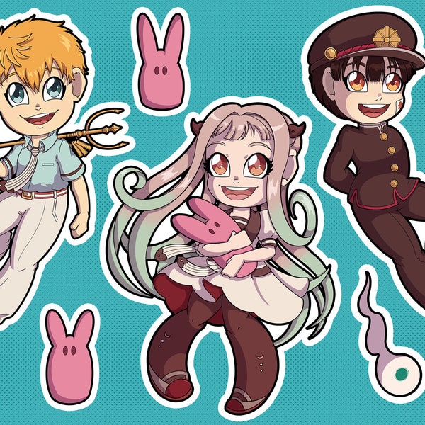 Chibi Hanako-kun Yashiro Kou sticker sheet