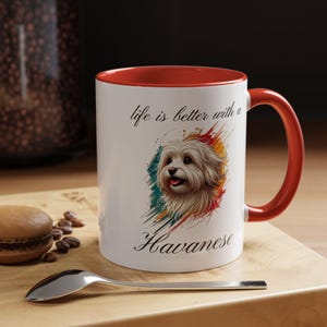 TAZA DE CAFÉ HAVANÉS &quot;La vida es mejor con un habanés&quot;, taza de café matutino con habanero, taza de café decorativa, 5 colores, (11, 15 oz)