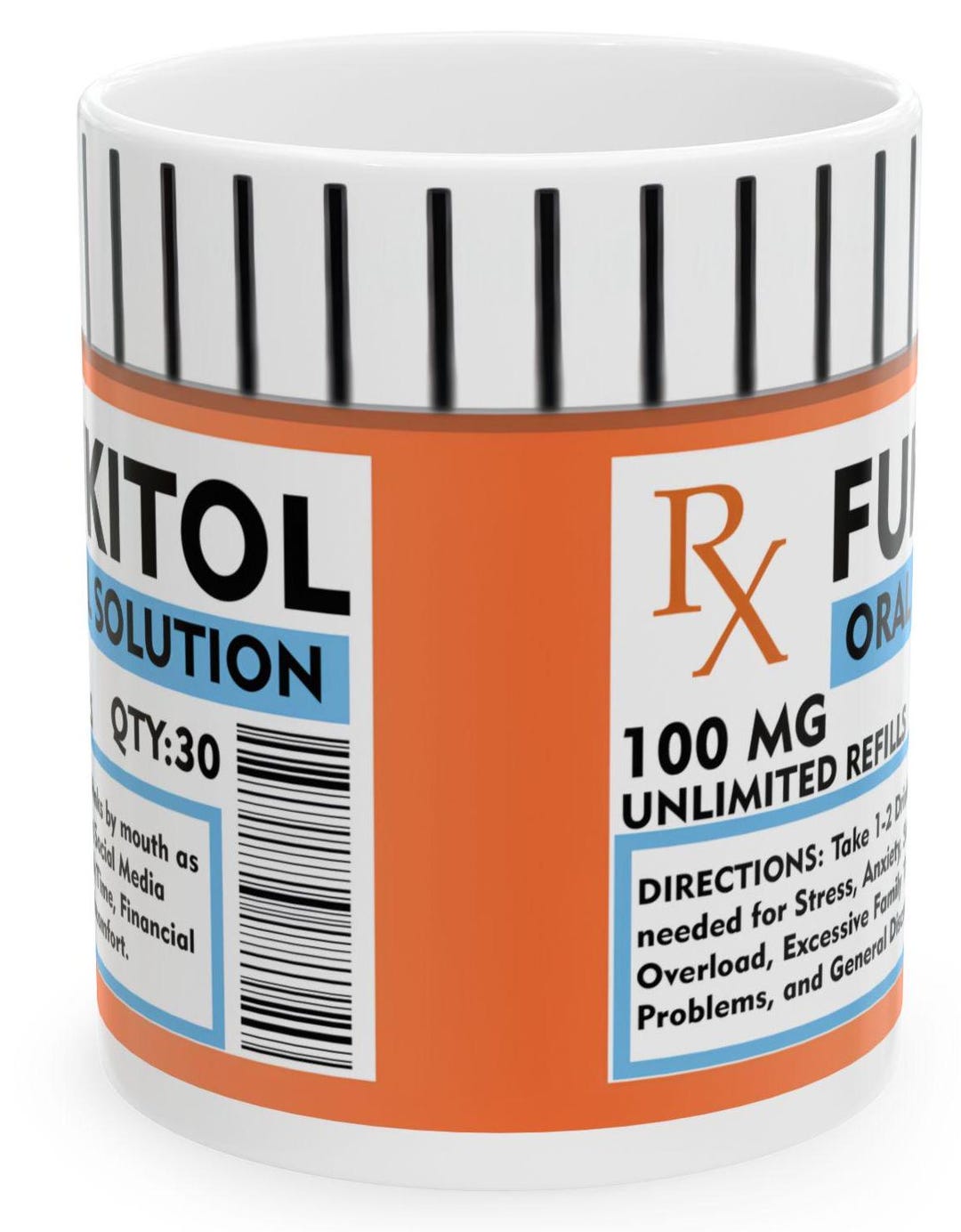 FUKITOL Oral Solution Mug | Funny Coffee Mug for Doctors, Nurses ...