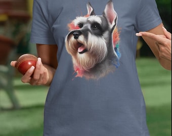 MINIATURE SCHNAUZER T-Shirt, Comfort Colors Dog Lover Tee, Cute Shirt for Dog Owners, Pet Parent Gift, Adorable Pet Apparel