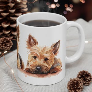 SCOTTISH TERRIER Ceramic Coffee Mug, Perfect Gift for Dog Lovers, 11 oz & 15 oz, Cute Scottish Terrier Design