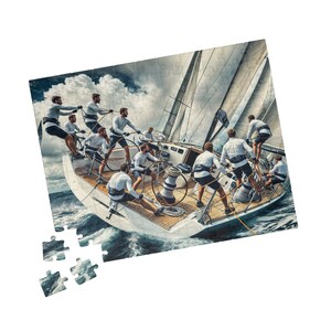 Sailboat Racing Puzzle, Nautical Theme, High Quality, Perfect Gift Idea