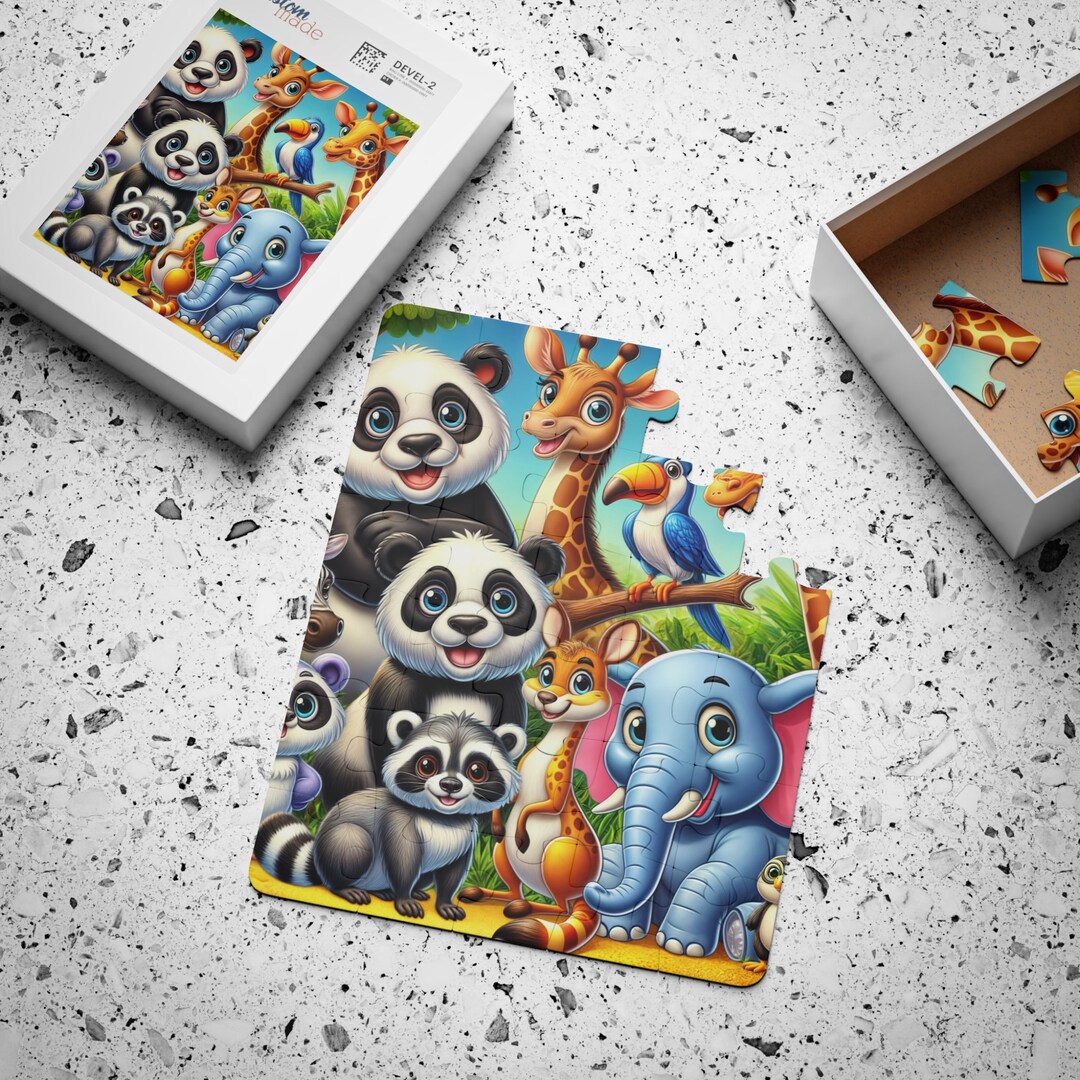 Kids Animal Jigsaw Puzzle - 30-piece Educational Fun & Colorful Toy for ...