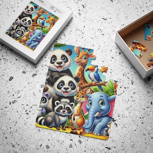 Kids Animal Jigsaw Puzzle - 30-Piece Educational Fun & Colorful Toy for Learning and Play - Perfect Gift for Young Children