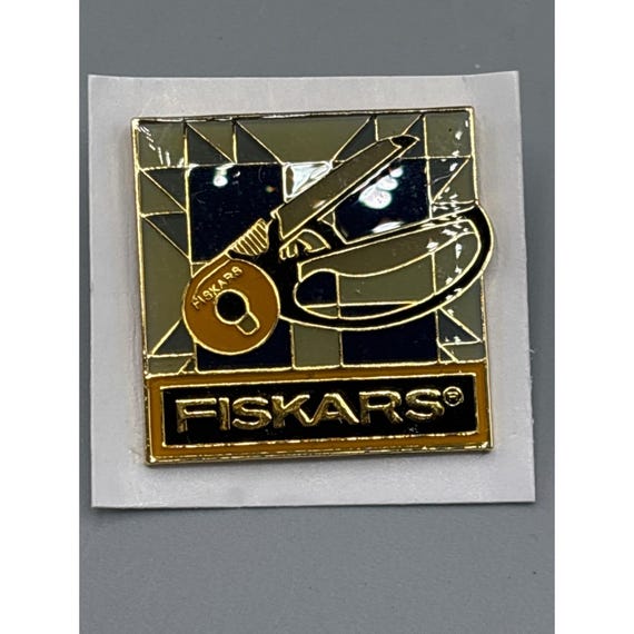 Fiskars Collectible Enamel Pin Scissors Advertising