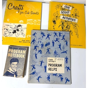 Vtg 1969 1970 Boy Scouts Of America Cub Scout Program Guides Notebook Set