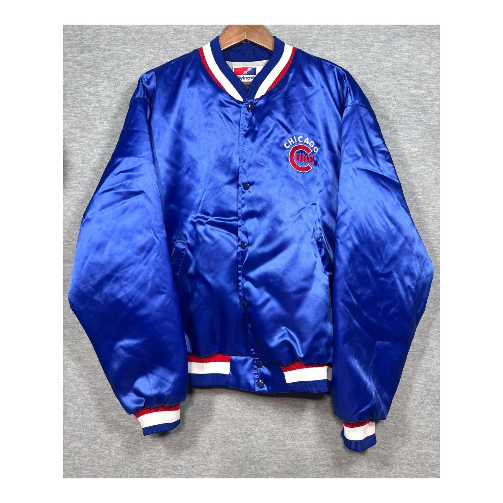 Vintage Cubs Jacket Satin Blue - Etsy