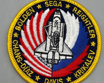 VTG NASA Space Shuttle Mission-patch geborduurd Bolden Sega